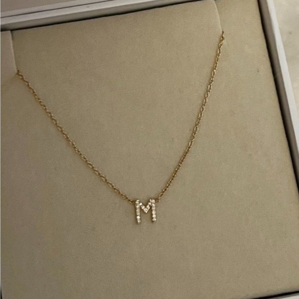 BYCHARI Gold Initial Necklace